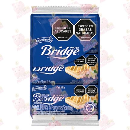 GALLETA WAFER BRIDGE S.VAINILLA*6 CJ *!2