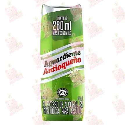 AGUARDIENTE ANTIOQUEÑO VERDE 1/4*24