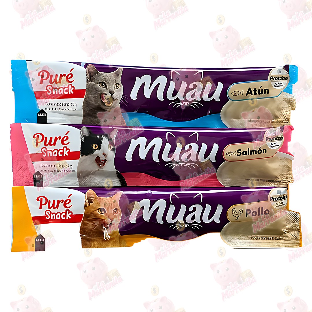 Comida para gato muau pure snack 14gr 12 cj12 lamarranita Com Lamarranita Com lamarranita Com comida para gato muau pure snack 14gr 12 cj12
