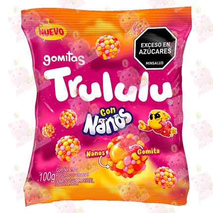 GOMAS TRULULU MAXI PACK NANOS TROPICAL *100GR CJ*24