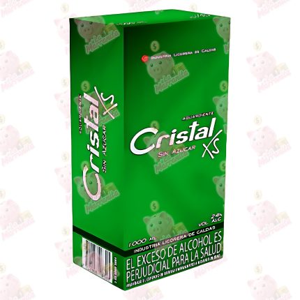 AGUARDIENTE CRISTAL VERDE XS LITRO TETRA