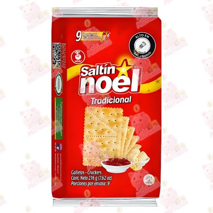 GALLETAS SALTIN NOEL ROJA 9*4 216GR CJ*24