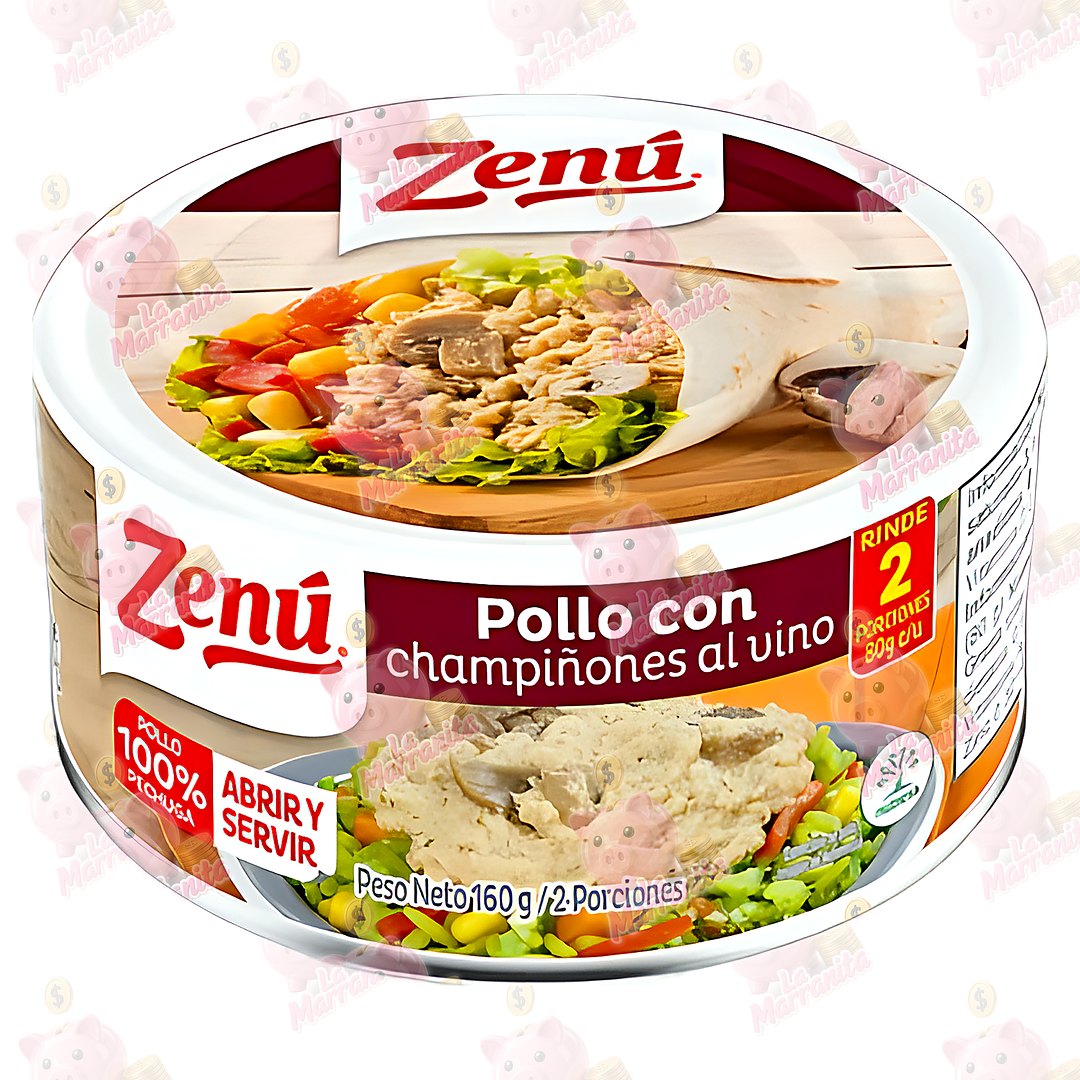Zenu pollo con champiÑon al vino 160gr cj12 lamarranita Com Lamarranita Com lamarranita Com zenu pollo con champiÑon al vino 160gr cj12