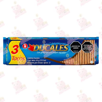 GALLETAS DUCALES 3 TACOS 315GR CJ*24