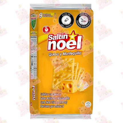GALLETAS SALTIN NOEL QUESO Y MANTEQUILLA 9X3 CJ*24