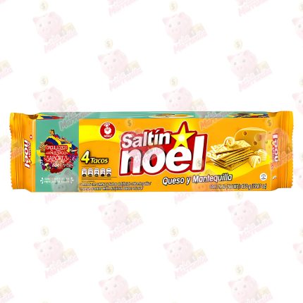 GALLETA SALTIN NOEL QUESO Y MANTEQ. 4 TACOS 450GR CJ*18