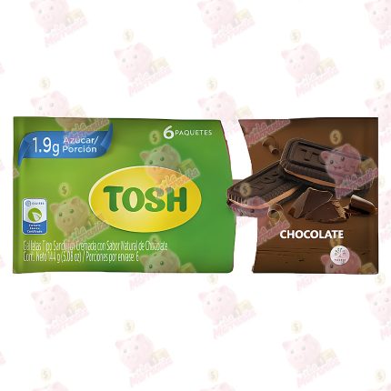 GALLETAS TOSH TIPO SANDWICH CHOCOLATE 148GR CJ*24