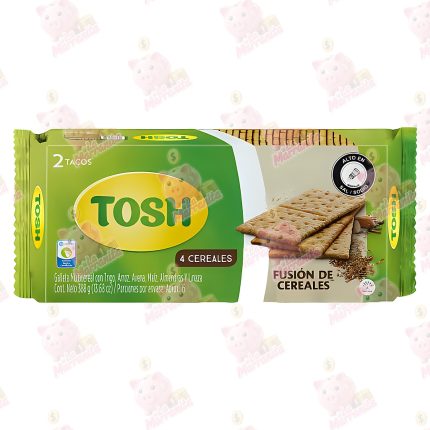 TOSH CRACKERS FUSION CEREAL 2 TACOS 388GR CJ*24