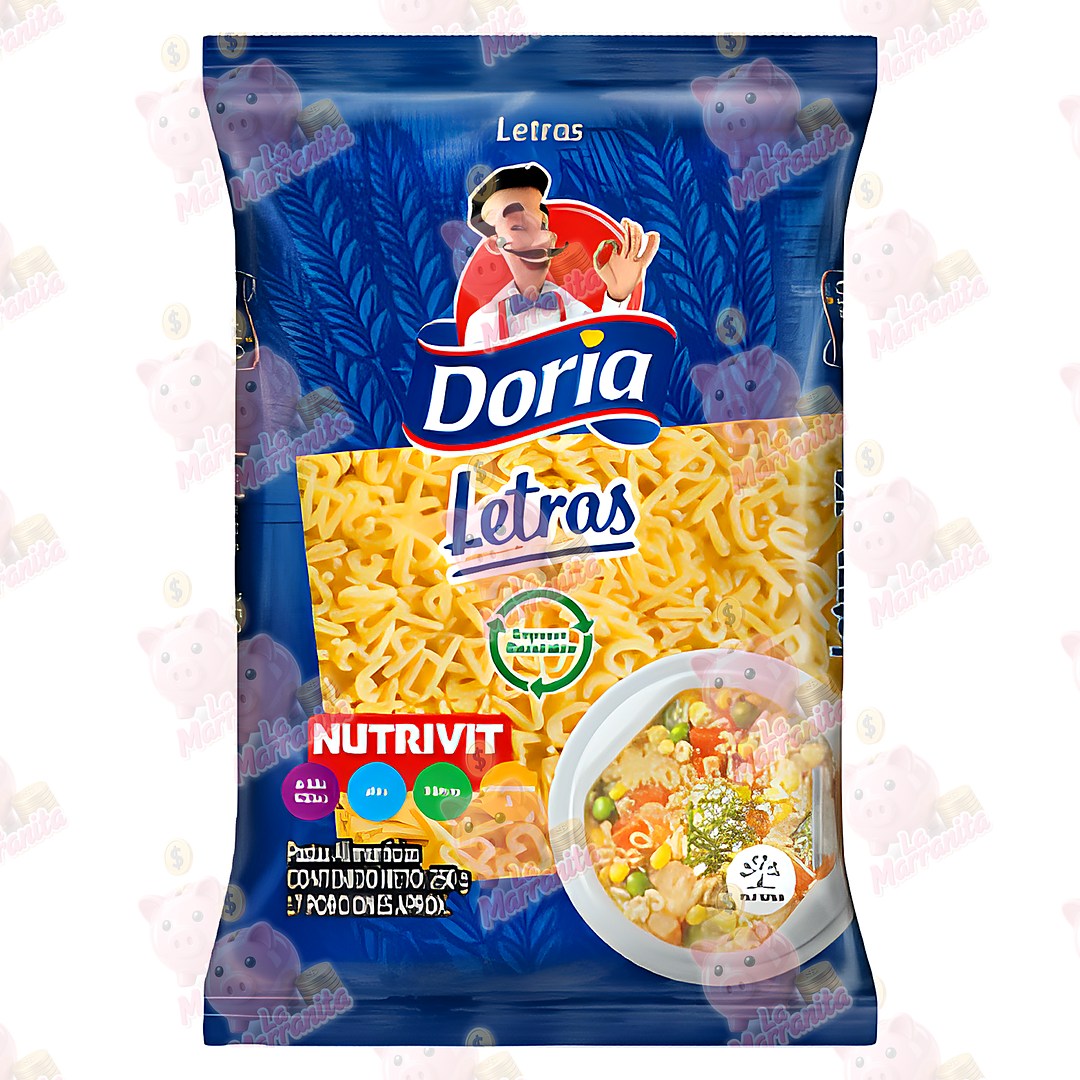 Doria letras 250gr cj24 lamarranita Com Lamarranita Com lamarranita Com doria letras 250gr cj24