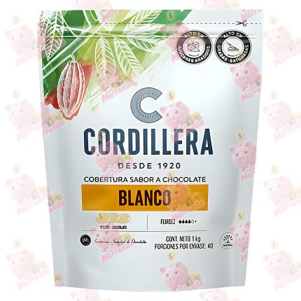 CORDILLERA COBERTURA CHOCOLATE BLANCO BOLSA 1KG CJ*10