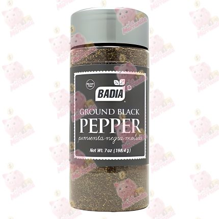 BADIA GROUND BLACK PEPPER 198GR CJ*12