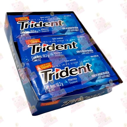 CHICLE TRIDENT*18 S. MENTA EXTRAFUERTE CJ*30