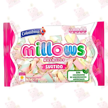 MASMELO MILLOWS SURTIDOS*12 145GR*12