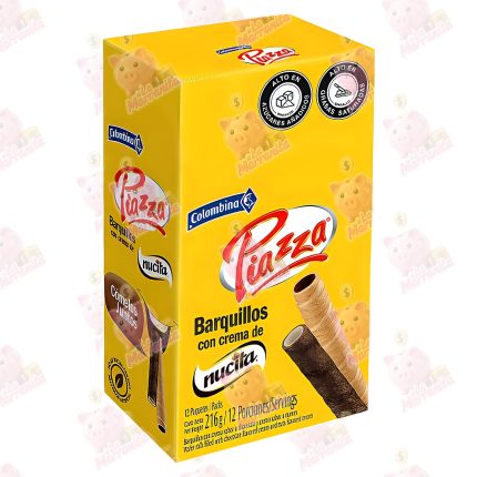 PIAZZA BARQUILLOS CON CREMA NUCITA*12*12