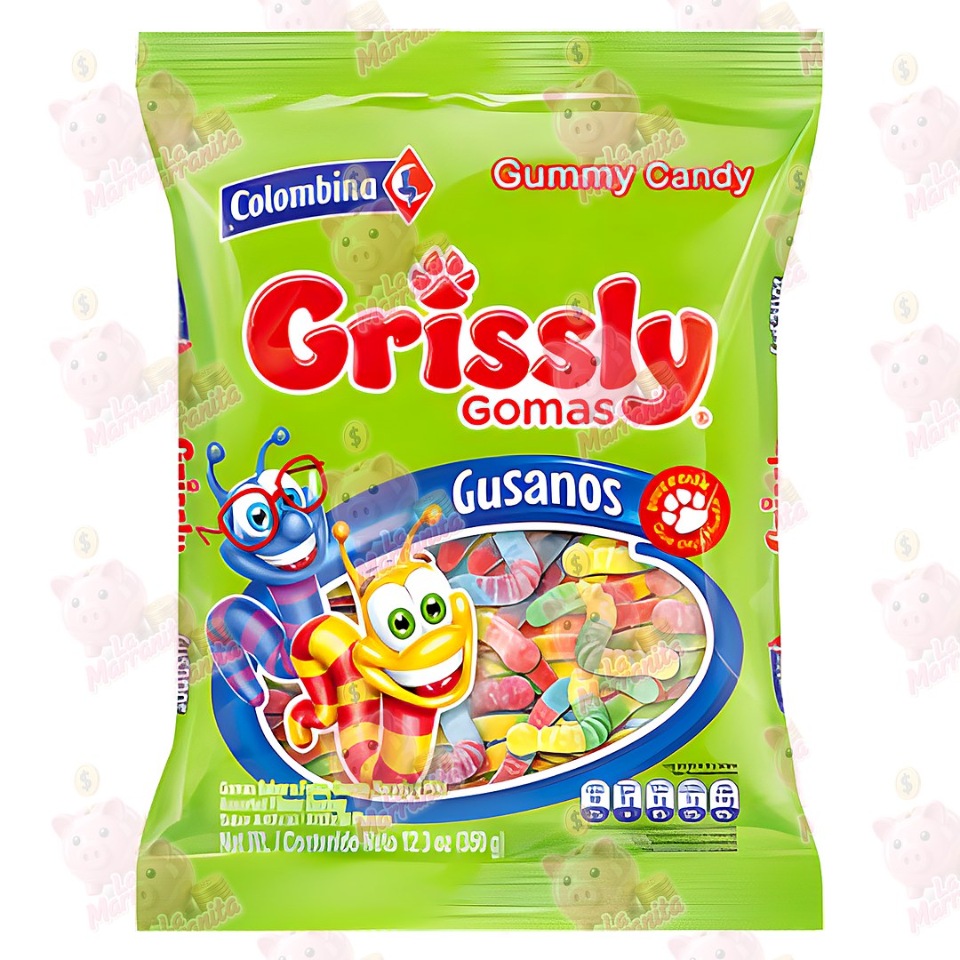 Gomas grissly gusanos bolsa100 250gr 16 lamarranita Com Lamarranita Com lamarranita Com gomas grissly gusanos bolsa100 250gr 16