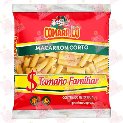 PASTA COMARRICO MACARRON CORTO 900GR CJ*12