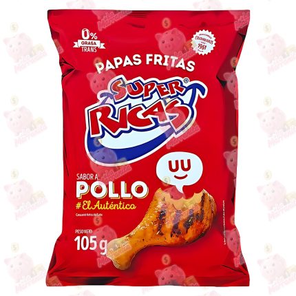 SUPER RICAS SABOR A POLLO 104GR *18