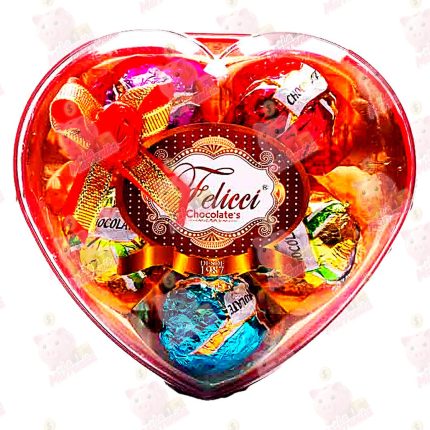CHOCOLATE FELICCI CORAZON*5 FRESA CJ *60