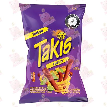 TAKIS FUEGO PAQ*6 45GR