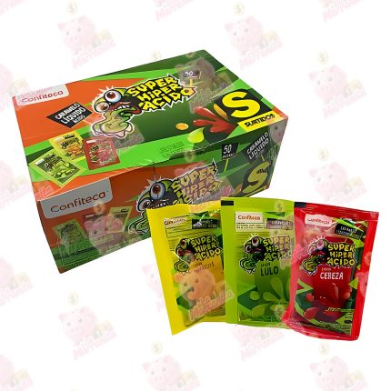 SUPER HIPER ACIDO CARAMELO LIQUIDO ACIDO SURTIDOS*50*16