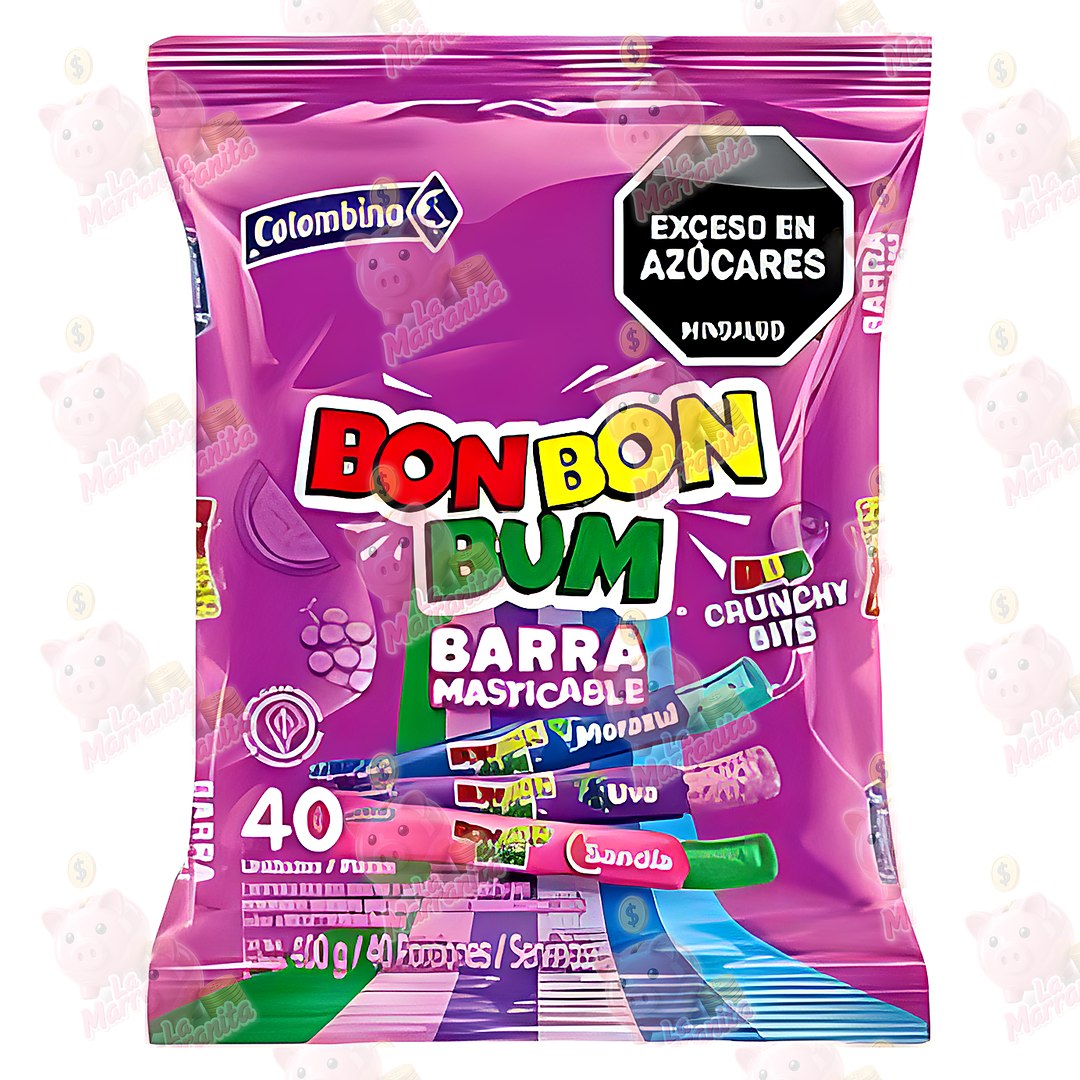 Barra mascticable bonbonbum morado40 cj18 lamarranita Com Lamarranita Com lamarranita Com barra mascticable bonbonbum morado40 cj18
