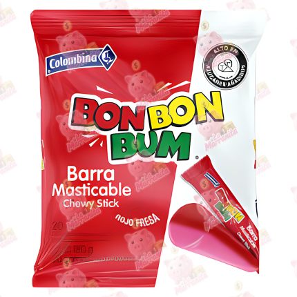 BARRA MASCTICABLE BONBONBUM ROJO*40*18