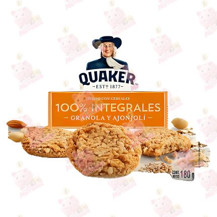 GLLETA QUAKER GRANOLA Y AJONJOLI 180G