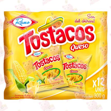 TOSTACOS QUESO PAQ *12 38GR
