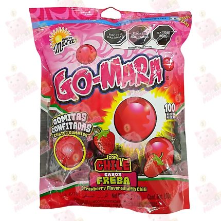 CHICLE GO-MARA FRESA*100 600GR