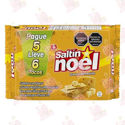 SALTIN NOEL QUESO MANTEQUILLA MEGA 6 TACOS