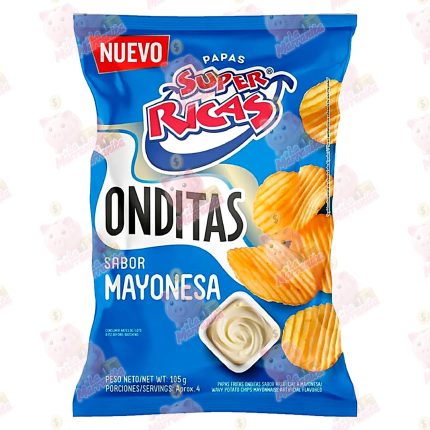 PAPAS SUPER RICAS ONDULADAS MAYONESA 105 GR
