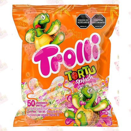 GOMAS TROLLI TORTU SPLASH BOLSA *100 500GR CJ*8