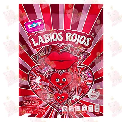 CHUPETA LABIOS ROJOS*40 480GR*28