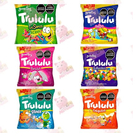 GOMAS TRULULU MAXI PACK SURTIDA 100GR CJ*24