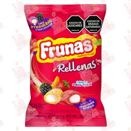 FRUNAS RELLENAS DE CHOCOLATE BLANCO*50UND CJ*20