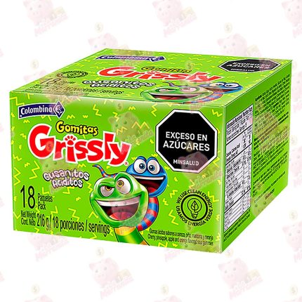 GRISSLY GOMAS GUSANITOS ACIDOS *18 *216GR CJ*18