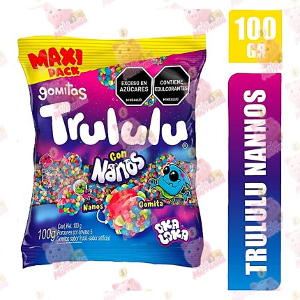 GOMAS TRULULU MAXI PACK NANOS *100GR CJ*12
