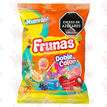 CARAMELO FRUNAS DOBLE COLOR *100UND CJ*16