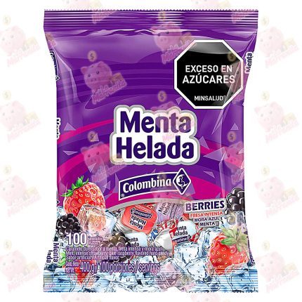 MENTA HELADA COLOMBINA BERRIES CJ*18