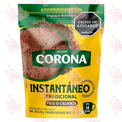 CHOCOLATE CORONA INSTANTANEO *200GR CJ*24