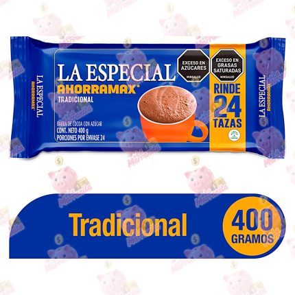 CHOCOLATE LA ESPECIAL COCOA *400GR CJ*60