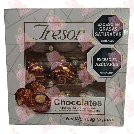 CHOCOLATE TRESOR 108GR CJ*30