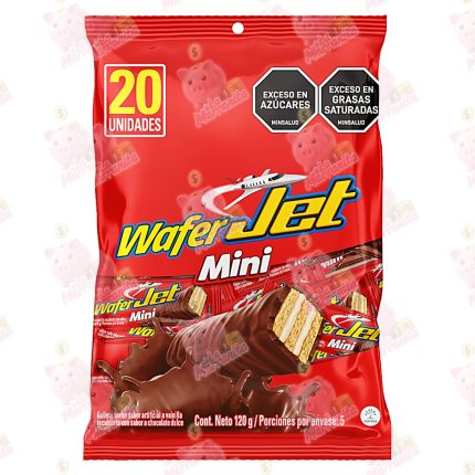 JET WAFER MINI VAINILLA BOLSA *120GR CJ*24