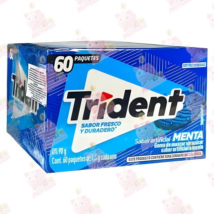 CHICLE TRIDENT*60 S. MENTA FUERTE CJ*40