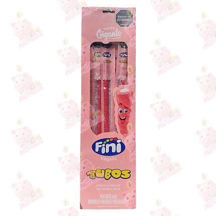FINI TUBOS SUPERGIGANTE YOGURT FRESA *24UND CJ*6