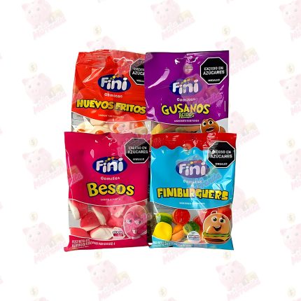 GOMAS FINI SURTIDAS (DENT-GUS AC-BESOS-BANA) *80GR CJ*12