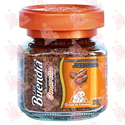 CAFE BUENDIA AMARETTO 50G CJ*12