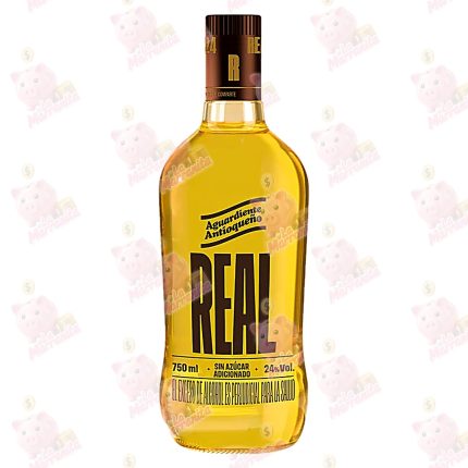 AGUARDIENTE ANTIOQUEÑO REAL AMARILLO BT CJ*20