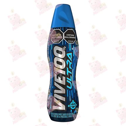 BEBIDA ENERGIZANTE VIVE 100 ULTRA-BLUE SIX PACK*380ML