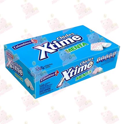 CHICLE XTIME MENTA DISPLAY*100 CJ*24